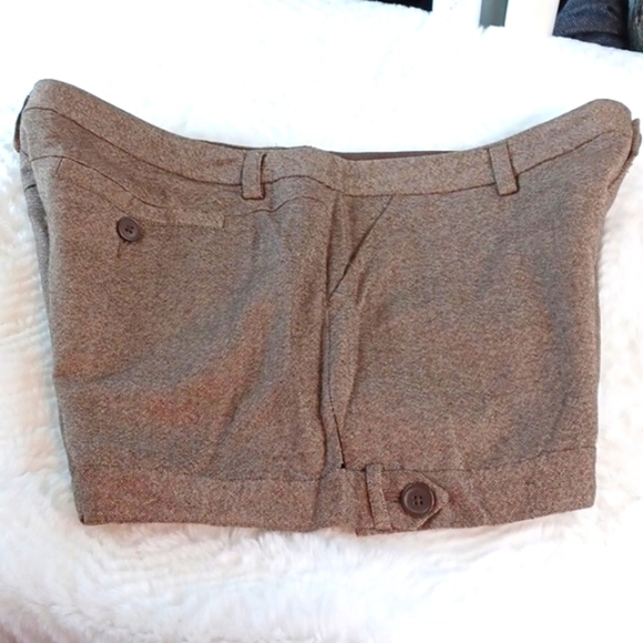 Old Navy Woman's Brown Wool Tweed  Short 55 %‎ sz 14 - Picture 1 of 9